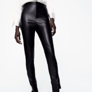 FAUX LEATHER LEGGINGS, ZARA